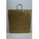 Bolsa de papel con asa rizada oro 45x49x15cm