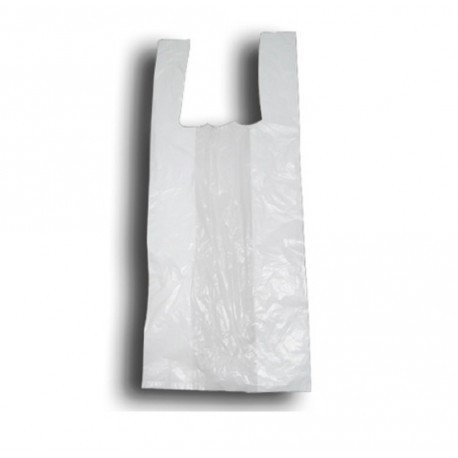 Bolsas de plástico camiseta blanca 80x85cm