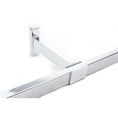 Soporte de tubo rectangular para sistema de cremallera 15cm