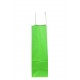 Bolsa de papel asa rizada verde claro 41x32x13cm
