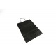 Bolsa de papel con asa rizada negro 22x10x29cm