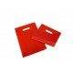 Bolsas de plástico asa troquelada roja 25x35cm