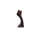 Busto expositor para collares polipiel veteado marrón grande 29 cm
