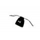 Bolsas de terciopelo negro para joyeria con cordon 5x6.5 cm