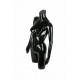 Busto de mujer en plastico negro con brazos