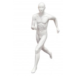 Maniquí de hombre deportivo en blanco mate decoratedi
