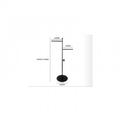 Expositor regulable doble color negro decoratedi