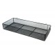 Cesta de acero negra para panel de lamas 48x20x7cm