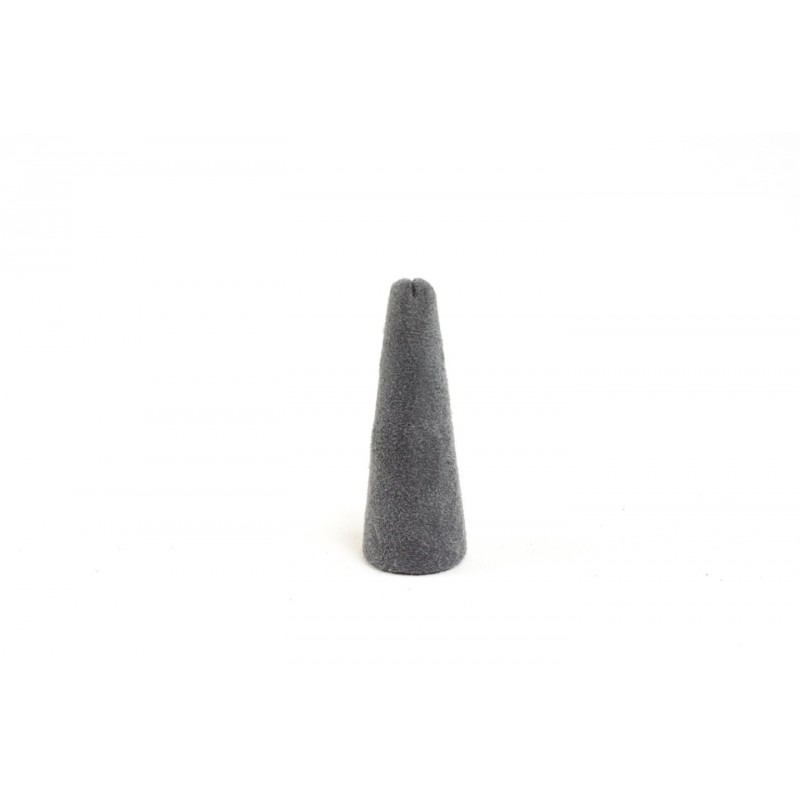 Expositor de anillos en polipiel color negro 18 cm.
