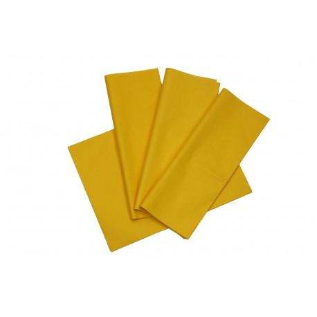 Papel de seda color amarillo 75x50cm 100 und