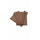 Papel de seda color marrón 75x50cm 100 und