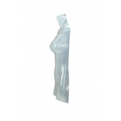 Silueta de mujer de plástico transparente