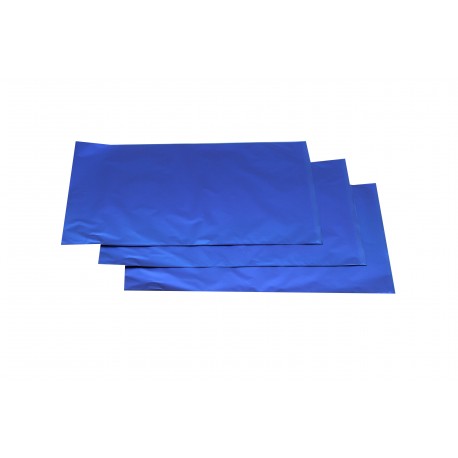 Sobres de papel azul metalizado 40x60cm 50 unidades