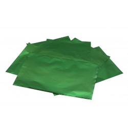 Sobres de papel verde metalizado 40x60cm 50 unidades
