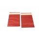 Sobres de papel fuerte rojo 30x25+9cm 50 unidades