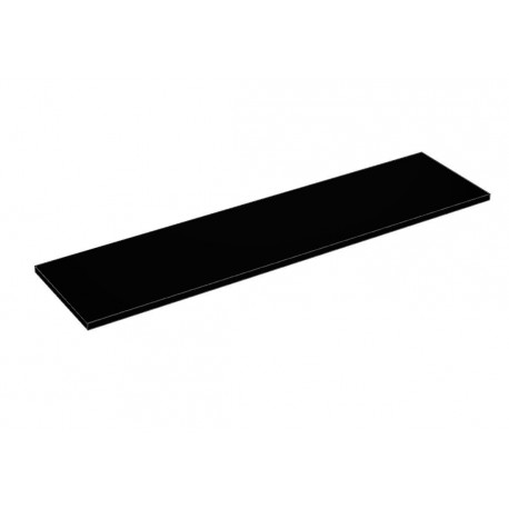Balda de madera 120x30cm grosor 19mm, color negro