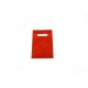Bolsas de plástico asa troquelada roja 16x25cm