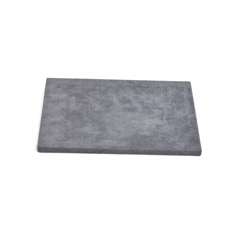 Base expositora para joyería en terciopelo gris oscuro 28x18  cm