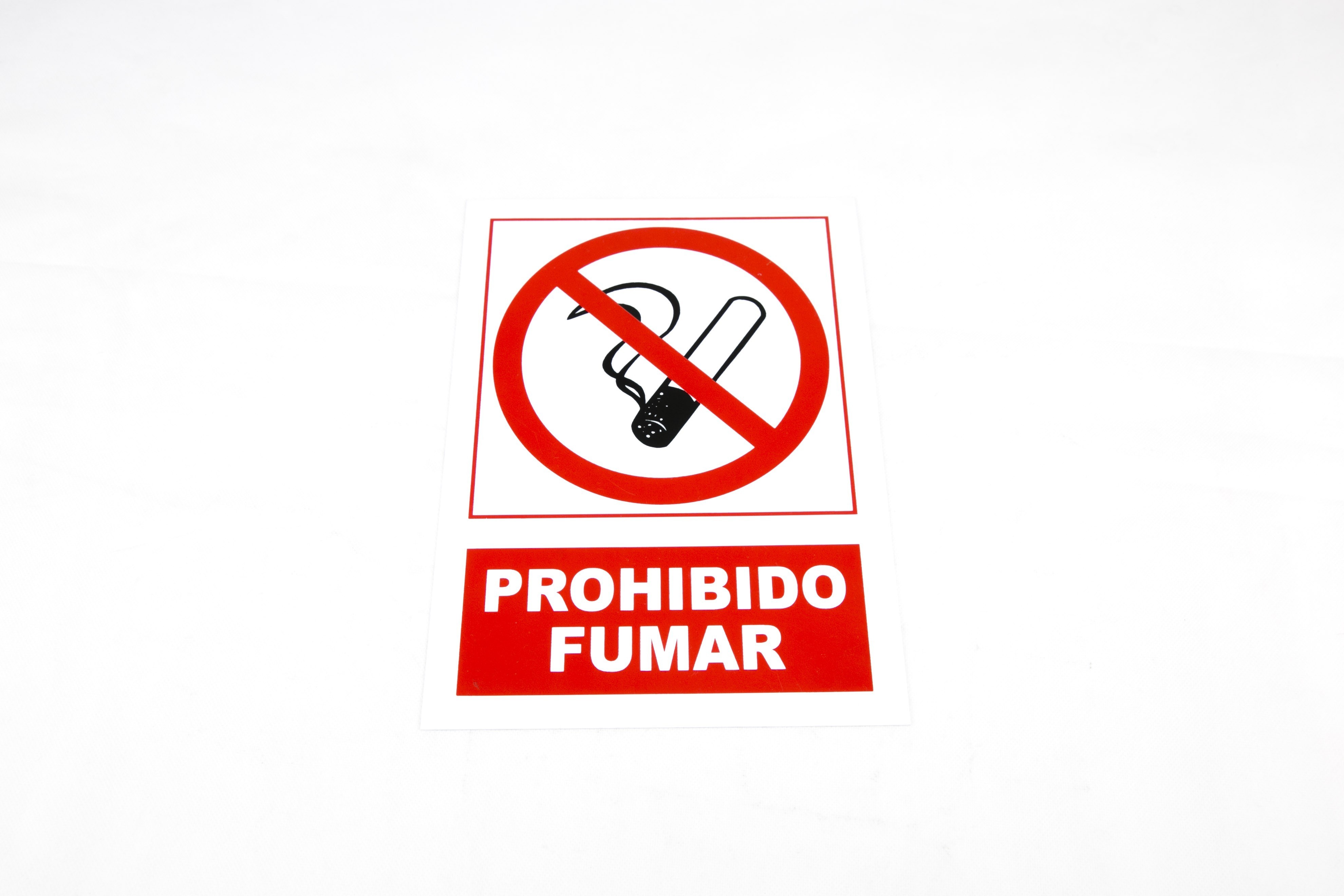 Cartel prohibido fumar 21x30cm