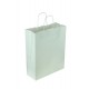 Bolsa de papel celulosa asa rizada blanco 32x13x41cm