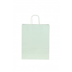 Bolsa de papel celulosa asa rizada blanco 45x15x49cm