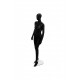 Maniquí de mujer color negro brillo sin facciones simple